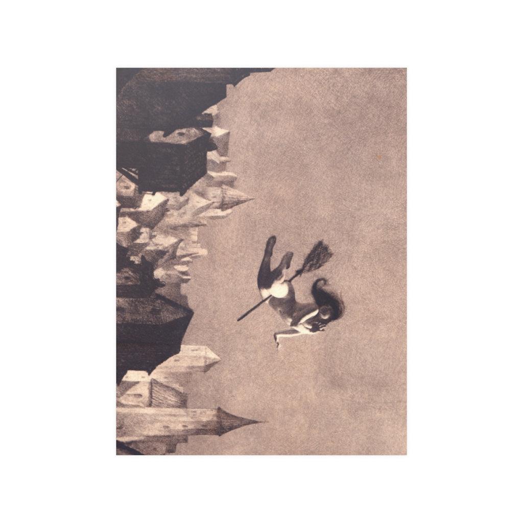 Flight To The Sabbath William Mortensen Print Poster - Art Unlimited