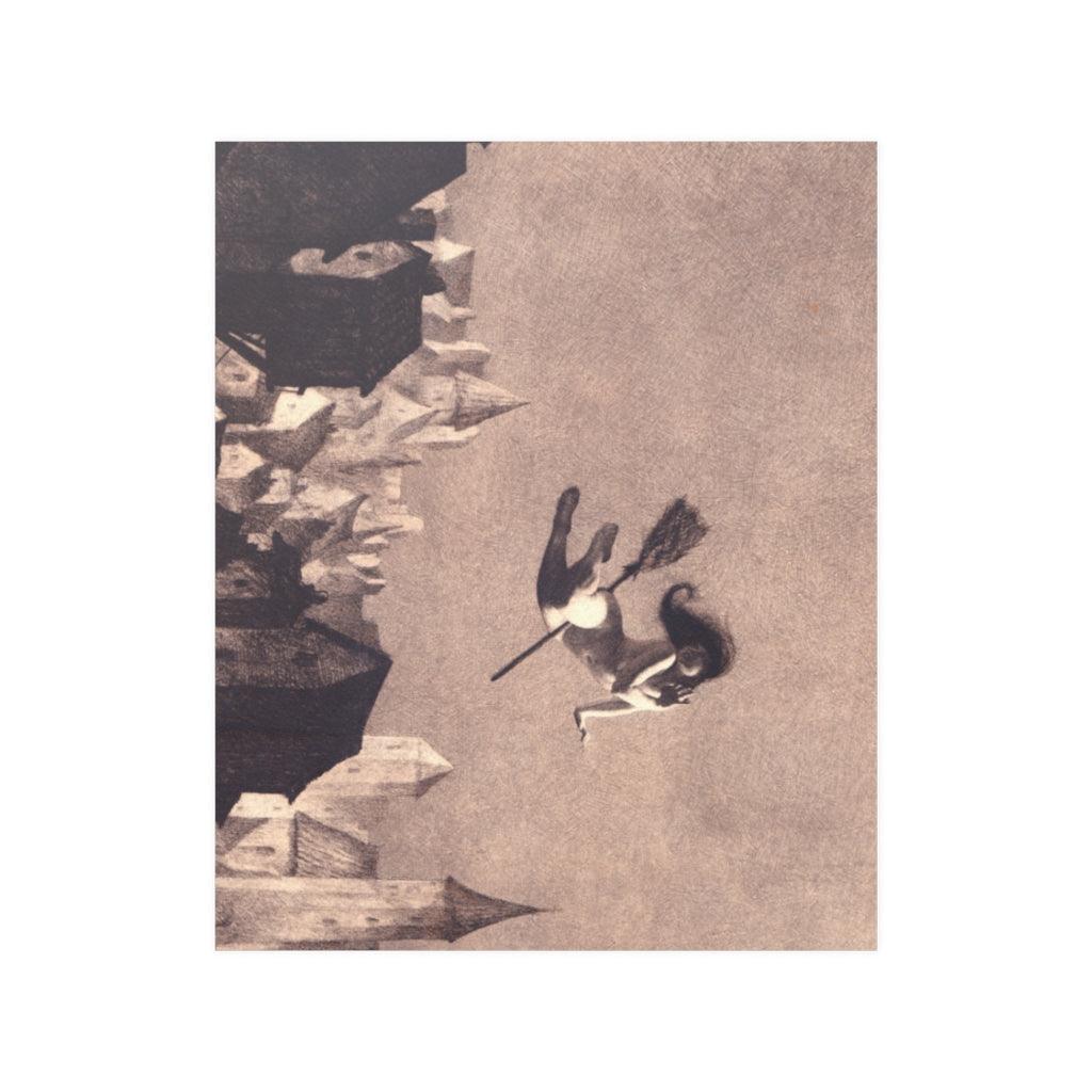 Flight To The Sabbath William Mortensen Print Poster - Art Unlimited