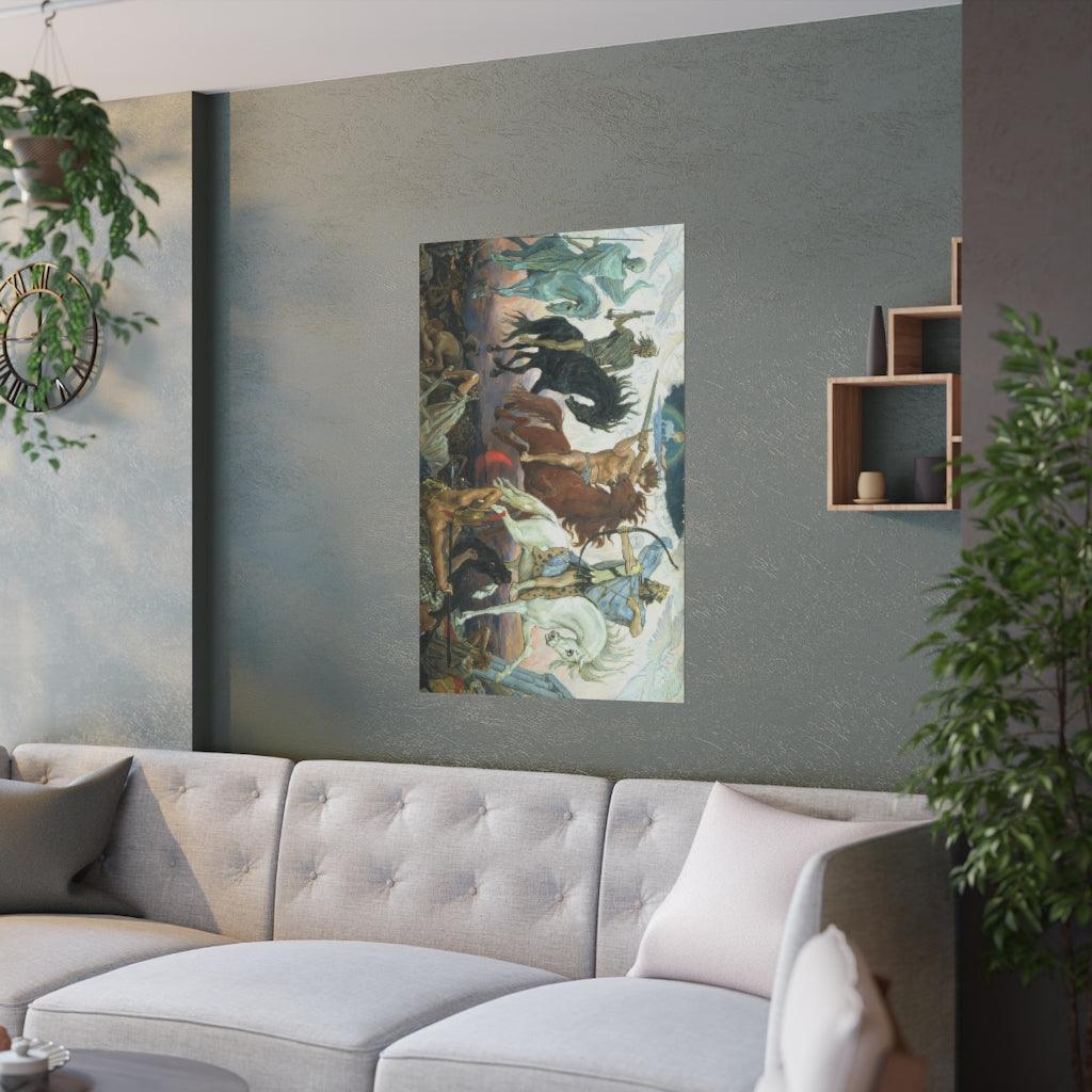 Four Horsemen Of The Apocalypse Viktor Vasnetsov 1887 Print Poster - Art Unlimited