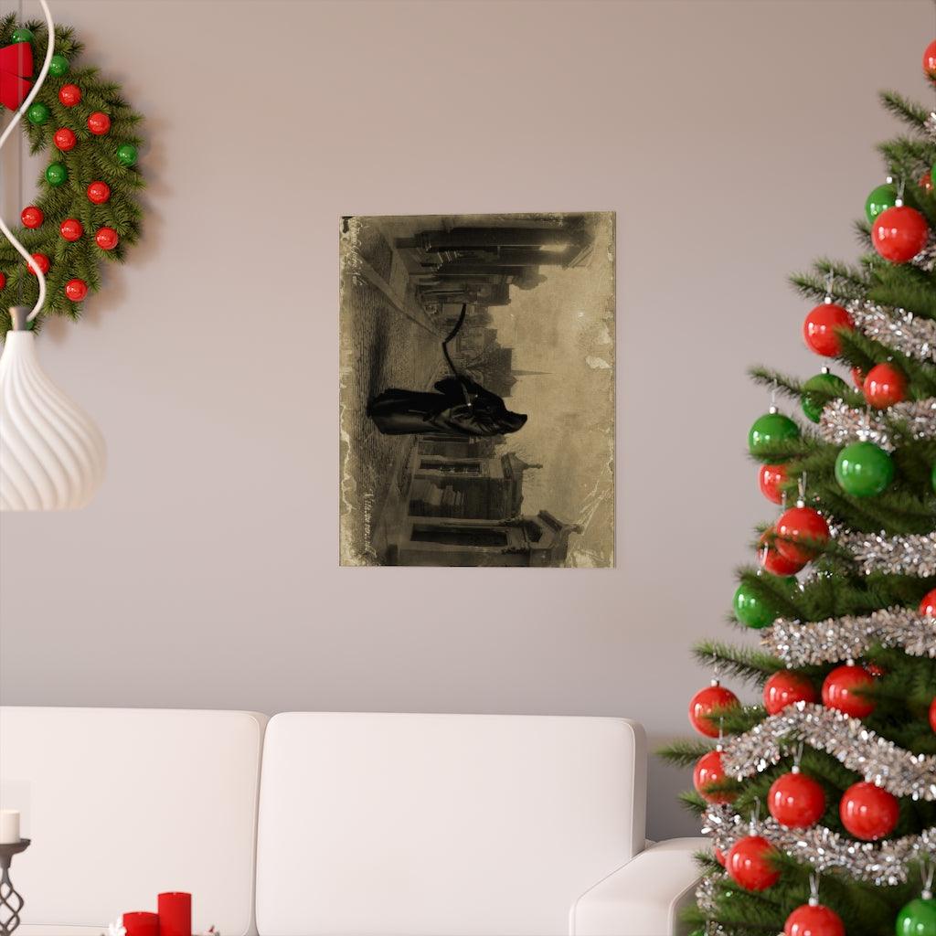 Grim Reaper Walking The Streets - Gothic Horror Art Print Poster - Art Unlimited