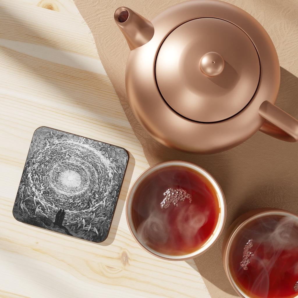 Gustave Dore - The White Rose Vision of The Empyrean Hardboard Back Coaster - Art Unlimited
