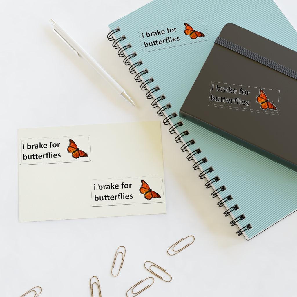 I Brake For Butterflies Sticker Sheet - Art Unlimited