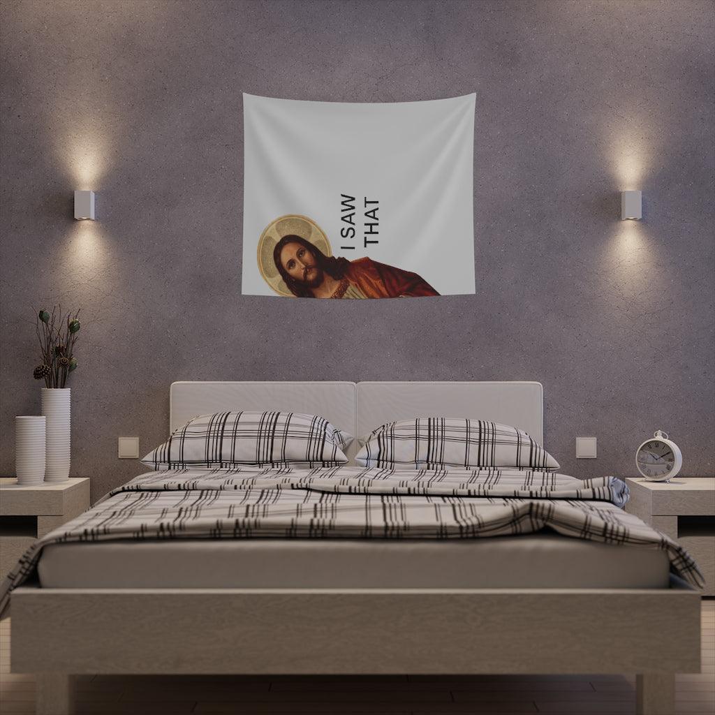 I Saw That Meme Jesus Wall Tapestry - Art Unlimited