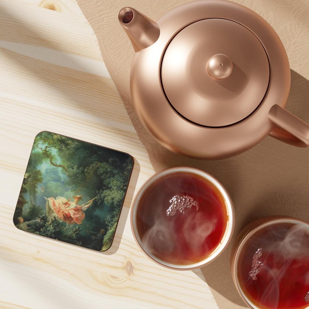 Jean Honore Fragonard - The Swing Hardboard Back Coaster - Art Unlimited