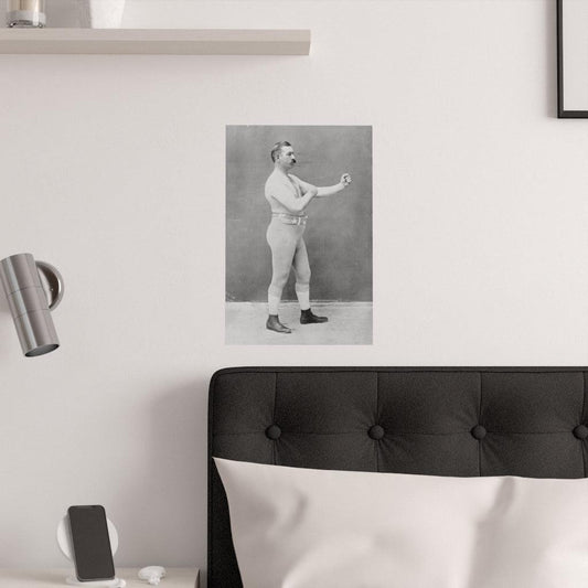 John L Sullivan Vintage Boxing 1898 Print Poster - Art Unlimited