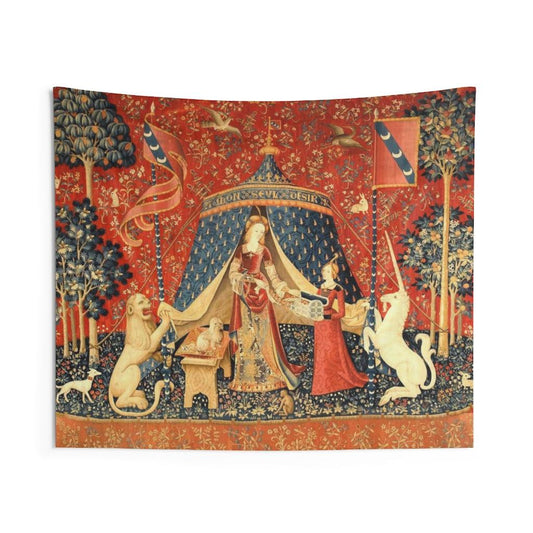 Lady And The Unicorn Wall Tapestry - Art Unlimited