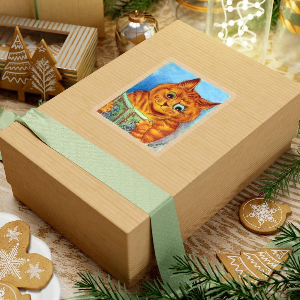 Louis Wain A Good Read Sticker - Art Unlimited