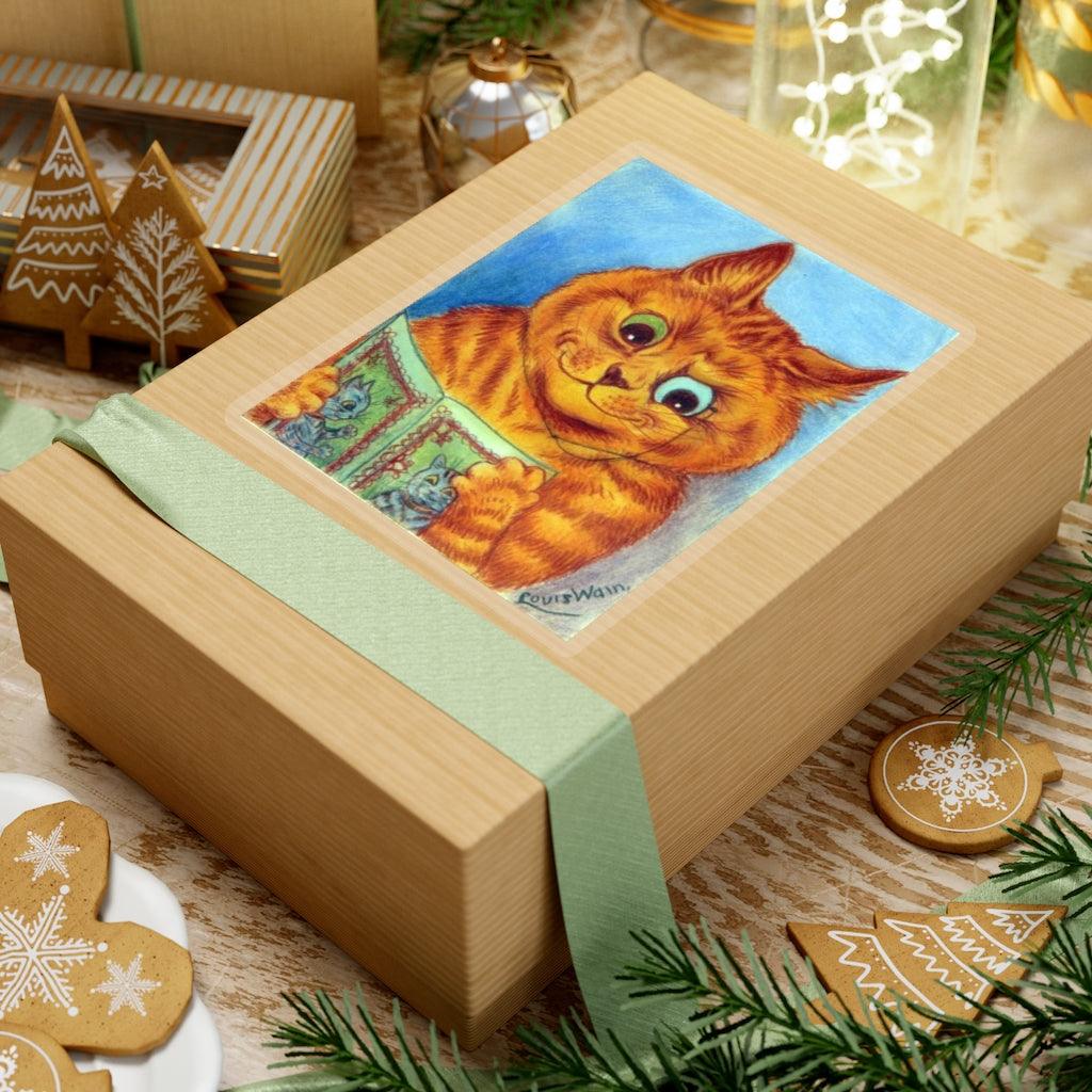 Louis Wain A Good Read Sticker - Art Unlimited