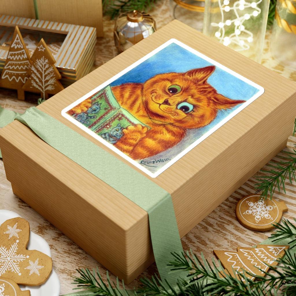 Louis Wain A Good Read Sticker - Art Unlimited