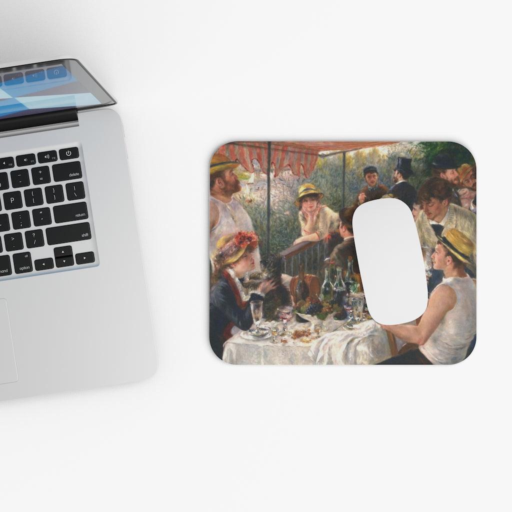 Luncheon Of The Boating Party By Pierre Auguste Renoir Mouse Pad - Art Unlimited