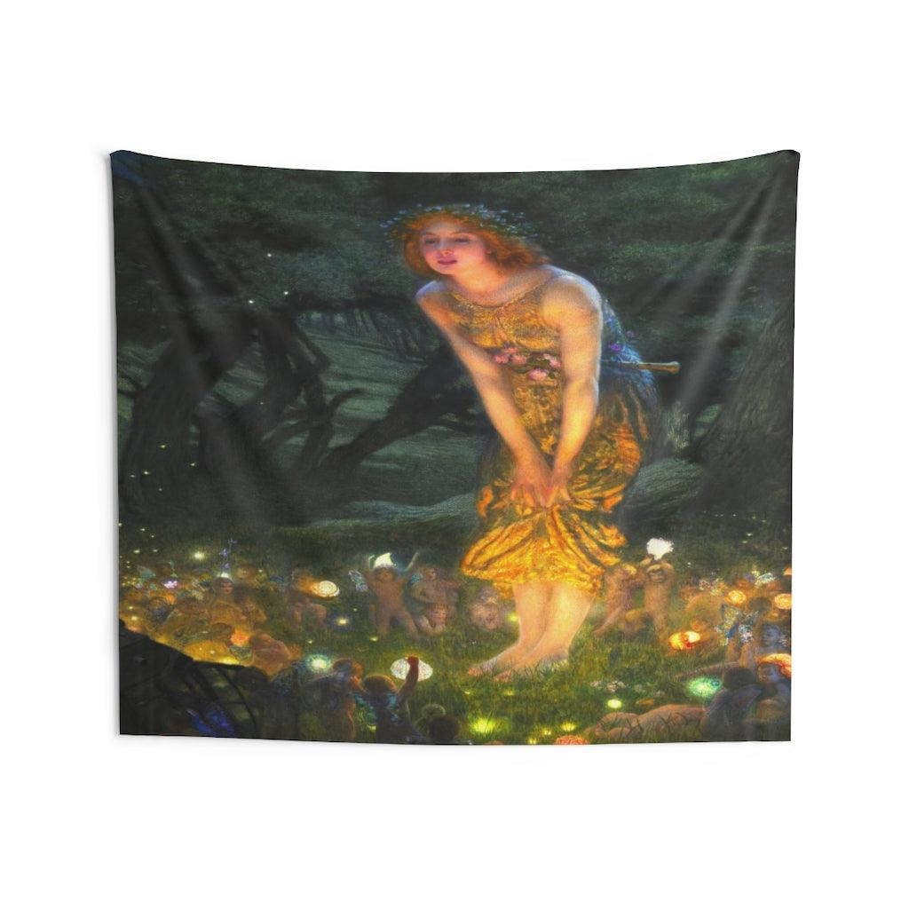 Midsummer Eve Edward Robert Hughes 1908 Wall Tapestry - Art Unlimited