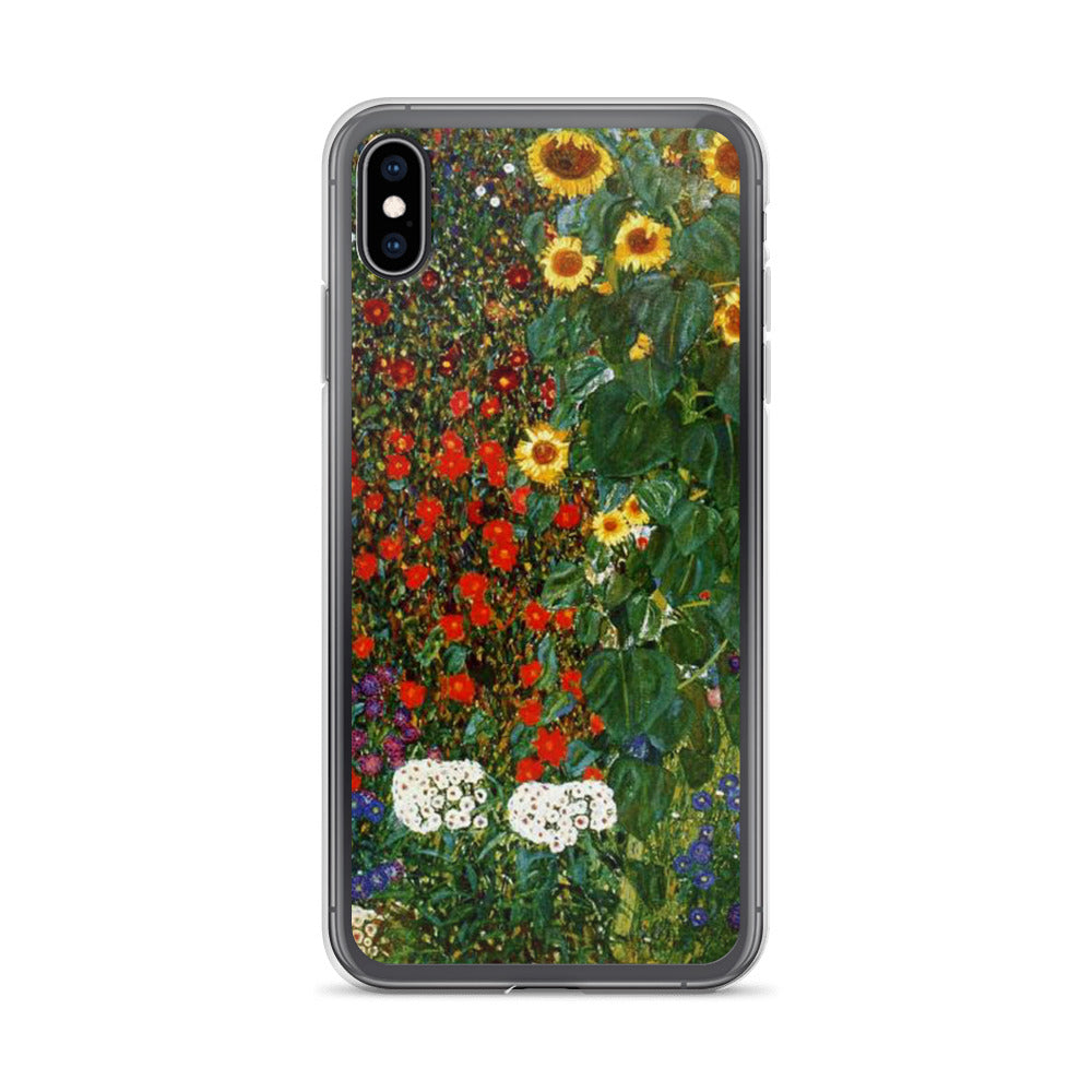Farm Garden With Sunflowers Gustav Klimt I Phone Case