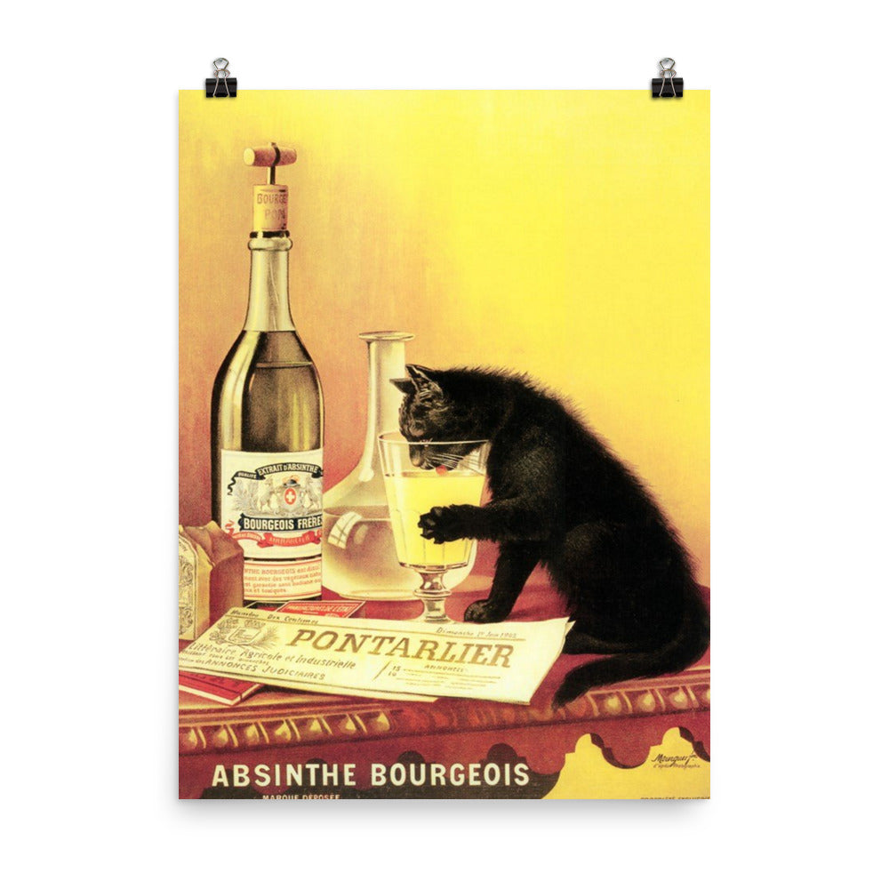 Absinthe Bourgeois Print Poster