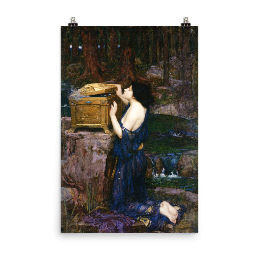 Pandora's Box - John William Waterhouse Print Poster