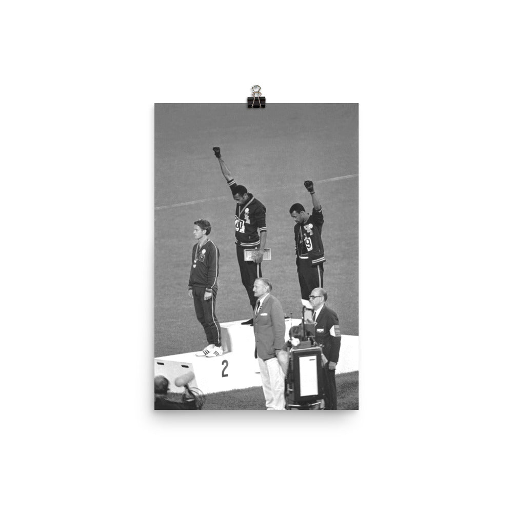 1968 Olympics Black Power Salute Print Poster
