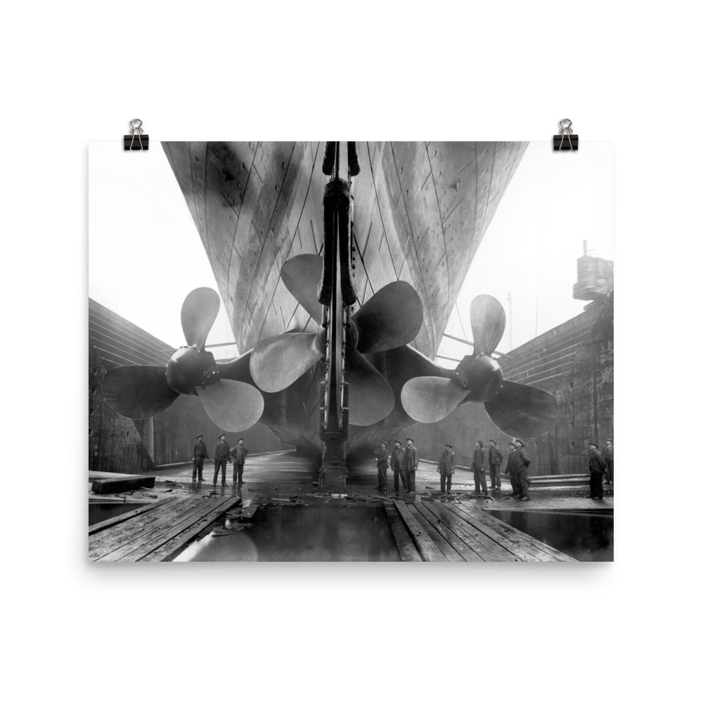 Titanic Vintage Propeller RMS Print Poster