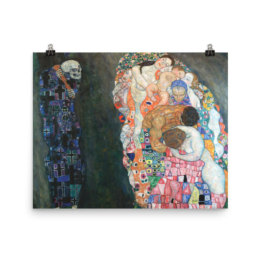 Gustav Klimt Death And Life Print Poster