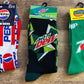 Pepsi - Mountain Dew - 7 Up - Crew Socks (Brand New)