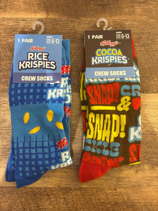 Rice Krispies And Coca Krispies Crew Socks (Brand New)