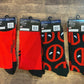 Deadpool - Marvel - 4 Pairs Of Crew Socks (Brand New)