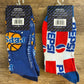 Pepsi Soda And Basketball Pairs Of Crew Socks (Brand New)