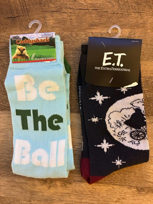 ET And Caddyshack Crew Socks (Brand New)