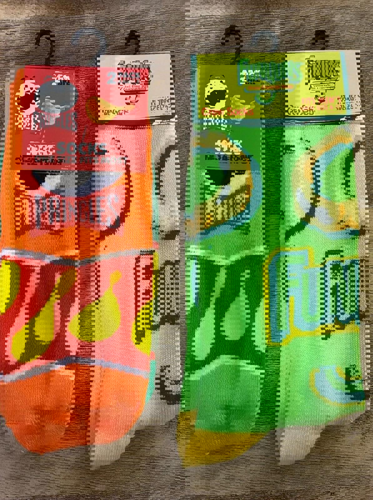 Pringles And Funyuns Crew Socks (Brand New)