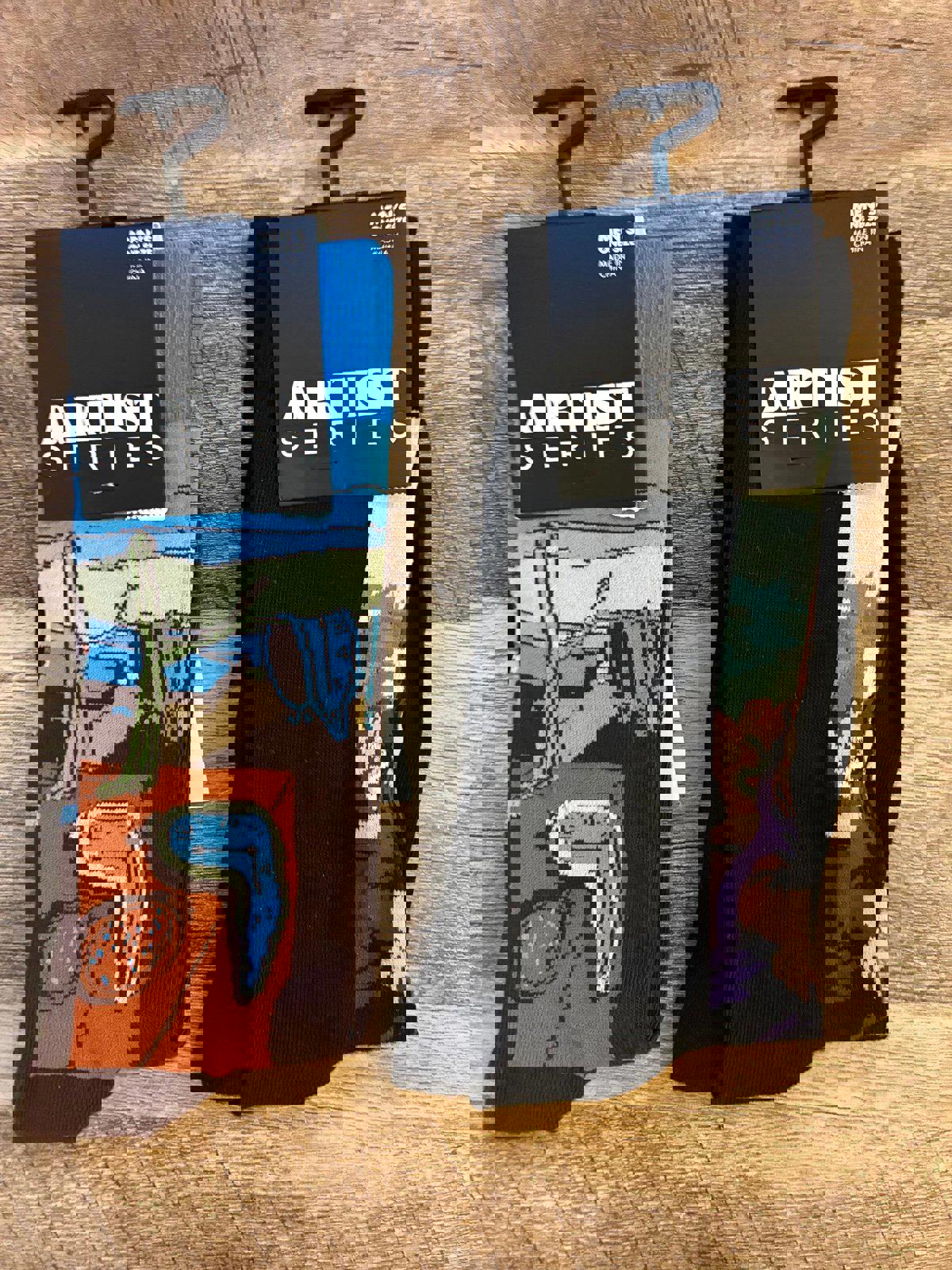 Mona Lisa Persistence Memory Time Da Vinci Picasso Socks NEW