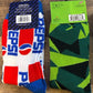 Pepsi And Mountain Dew Sodas Crew Socks (Brand New)