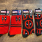 Deadpool - Marvel - 4 Pairs Of Crew Socks (Brand New)