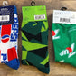 Pepsi - Mountain Dew - 7 Up - Crew Socks (Brand New)