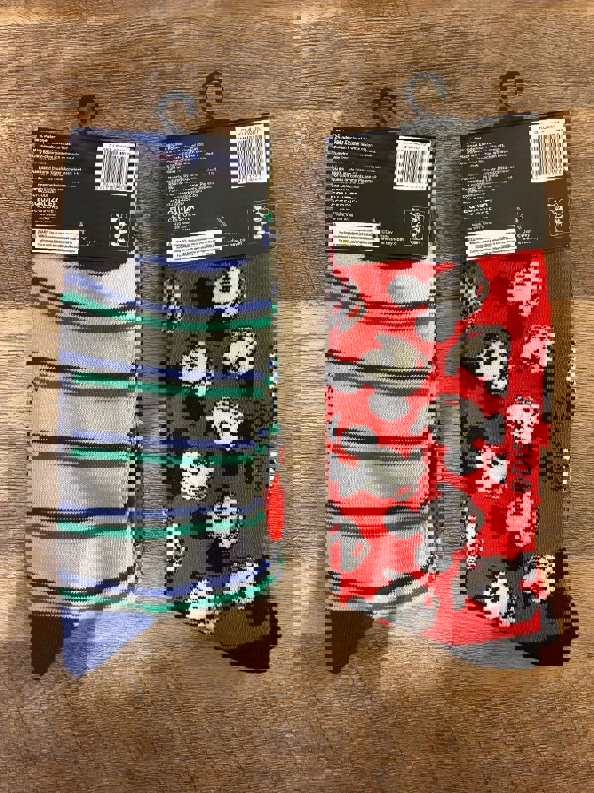 Mickey Mouse 2 Pairs Of Crew Socks (Brand New)