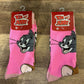 Tom And Jerry Pink 2 Pairs Crew Socks (Brand New)
