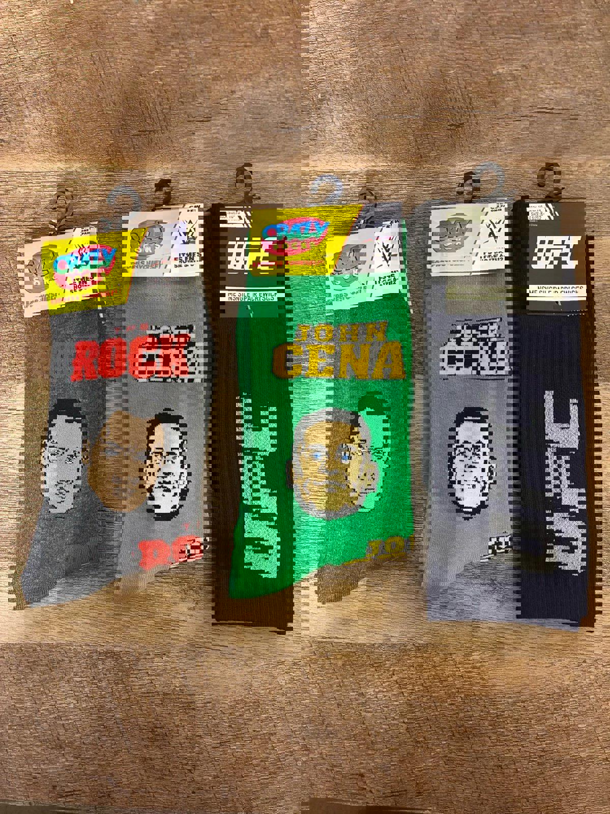 The Rock - John Cena - UFC Crew Socks (Brand New)