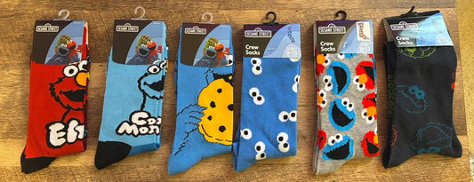 Sesame Street Crew Sock Collection (Brand New)
