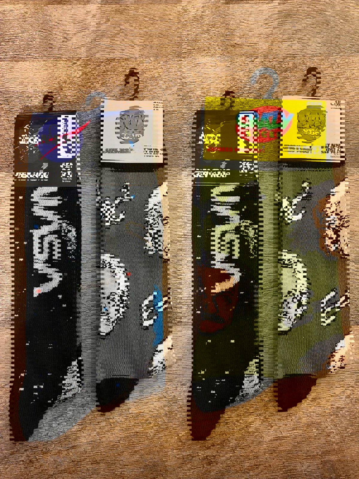 Albert Einstein And NASA Crew Socks (Brand New)