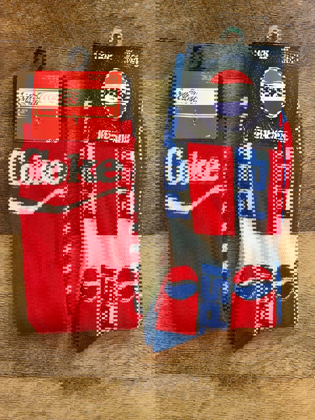 Coke And Pepsi Crew Socks (Brand New)