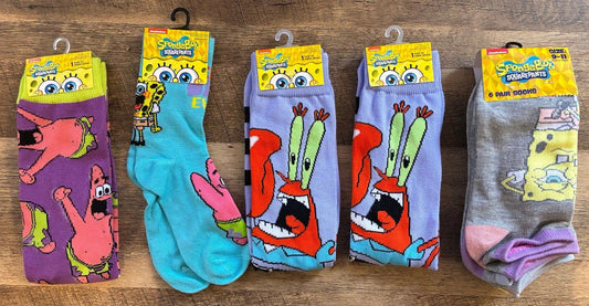SpongeBob SquarePants 10 Pairs Of Socks (Brand New)