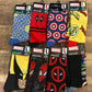 Marvel Superhero’s - 6 Six Pairs Of Crew Socks (Brand New)
