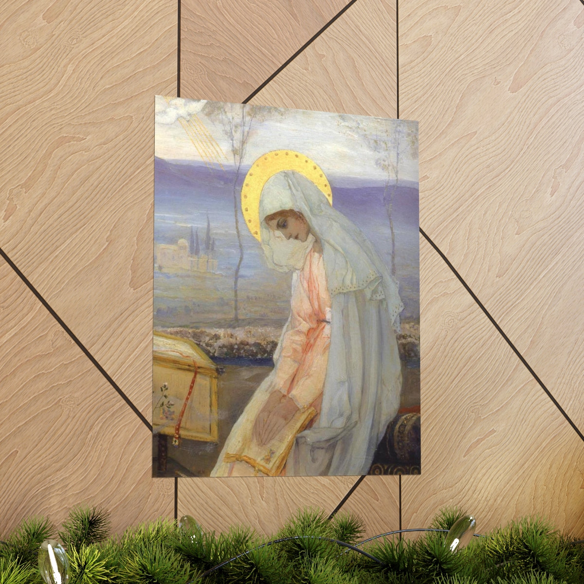 The Annunciation - The Virgin Mary By Mikhail Nesterov Print Poster