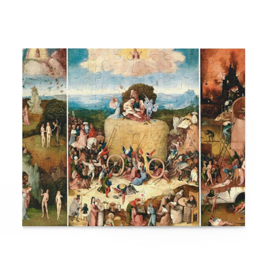 The Haywain Triptych Painting By Hieronymus Bosch Puzzle (120, 252, 500-Piece) - Art Unlimited