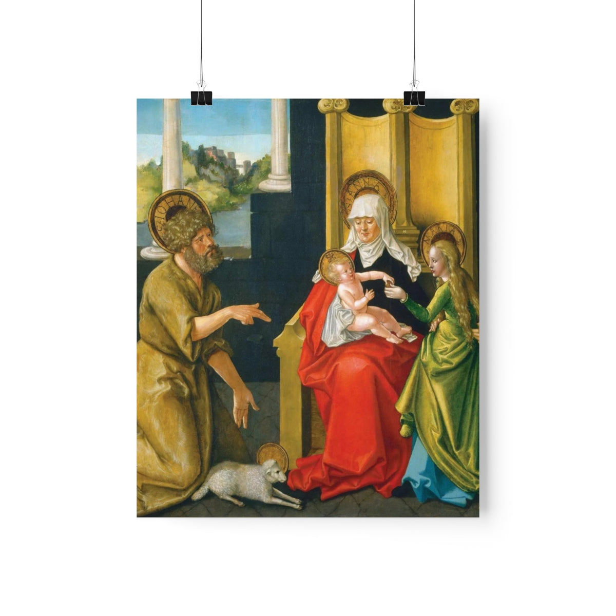 Saint Anne - Grandmother Of The Church - Patron Of Housewives Print Poster