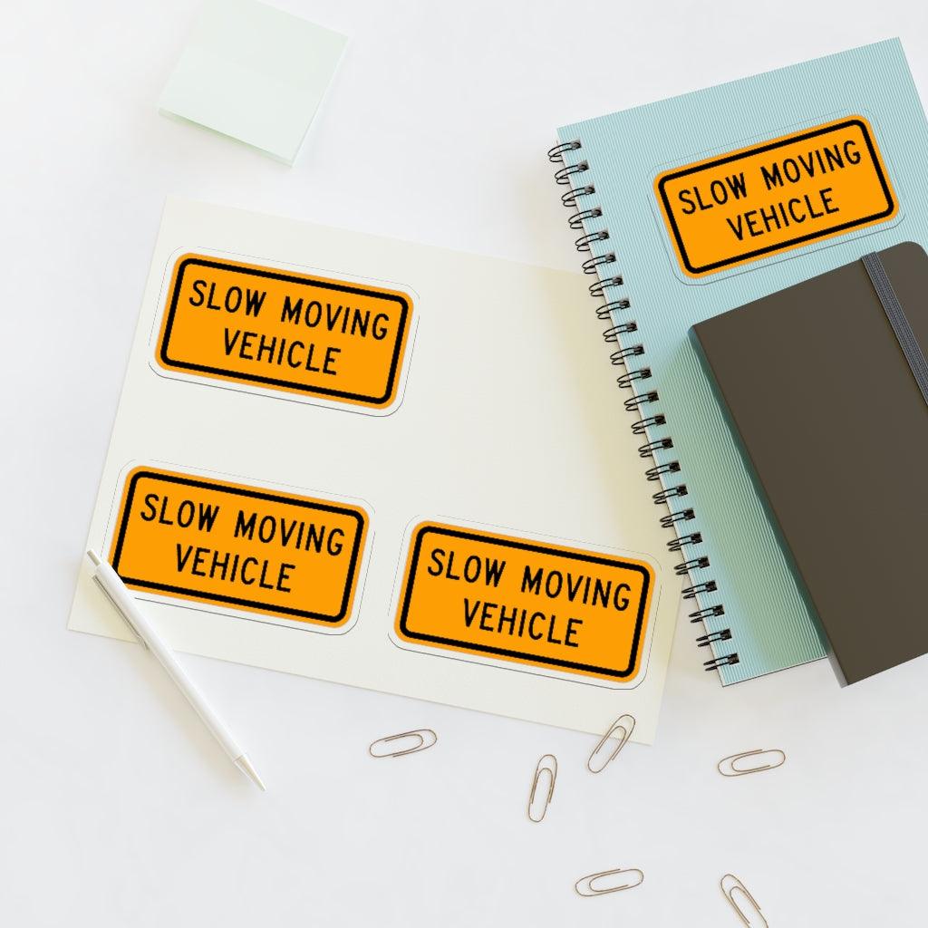 Slow Moving Vehicle Sign Sticker Sheet - Art Unlimited