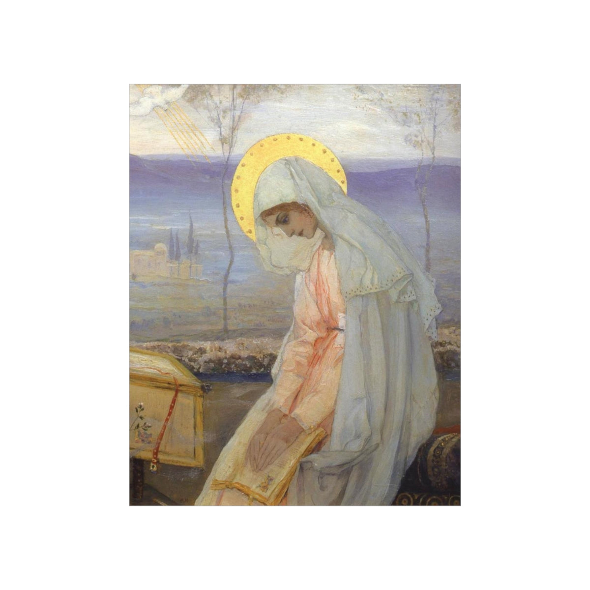 The Annunciation - The Virgin Mary By Mikhail Nesterov Print Poster