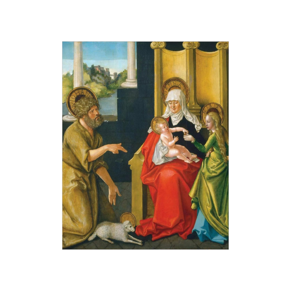 Saint Anne - Grandmother Of The Church - Patron Of Housewives Print Poster