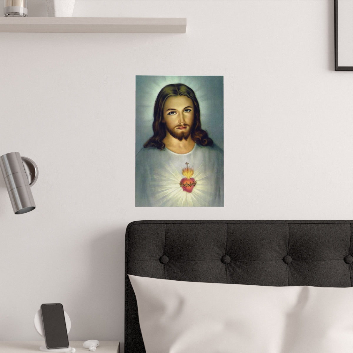 Jesus Sacred Heart Divine Mercy Christian Roman Catholic Print Poster