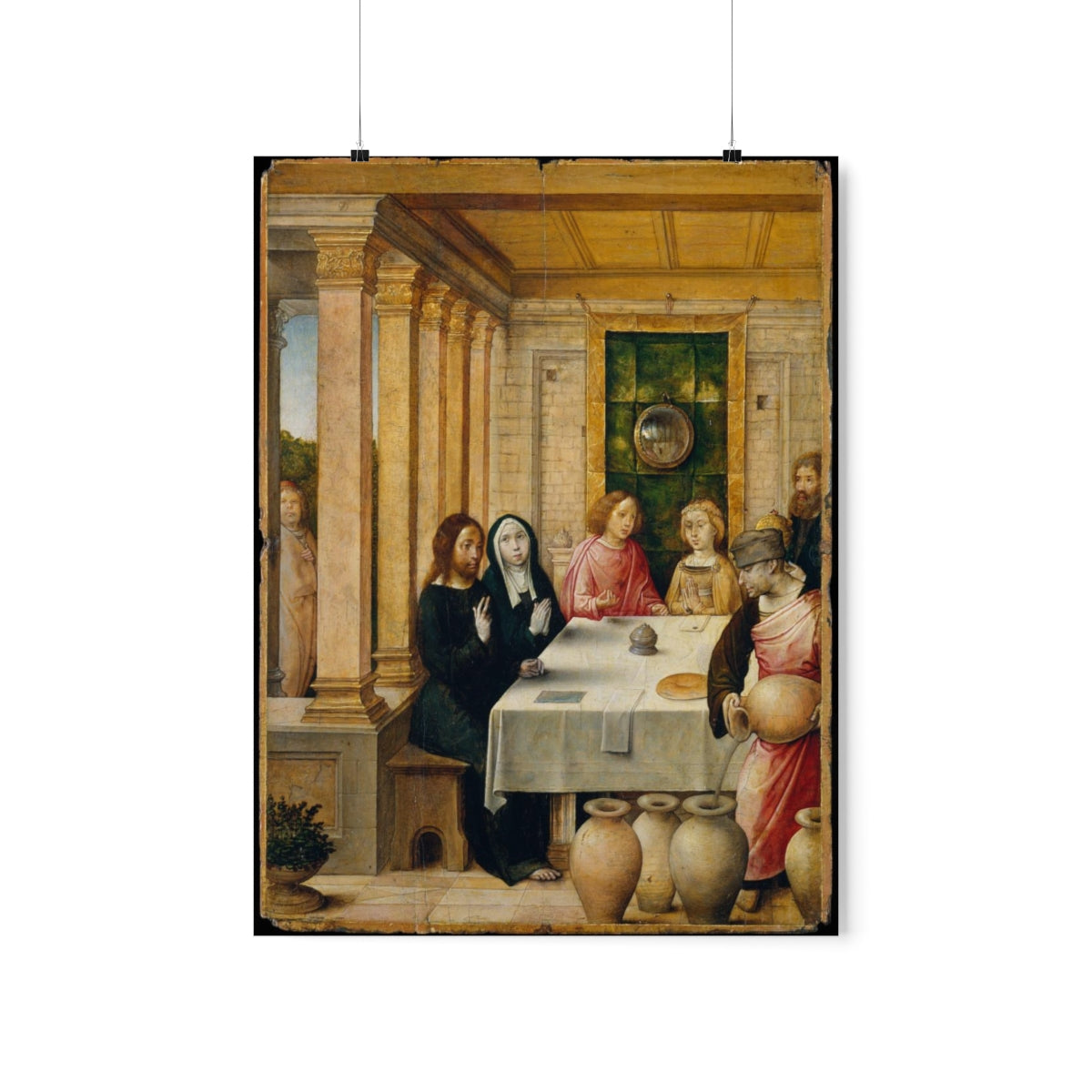 Wedding At Cana By Juan De Flandes Print Poster