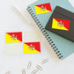 Sicilian Flag Italy Sticker Sheet - Art Unlimited