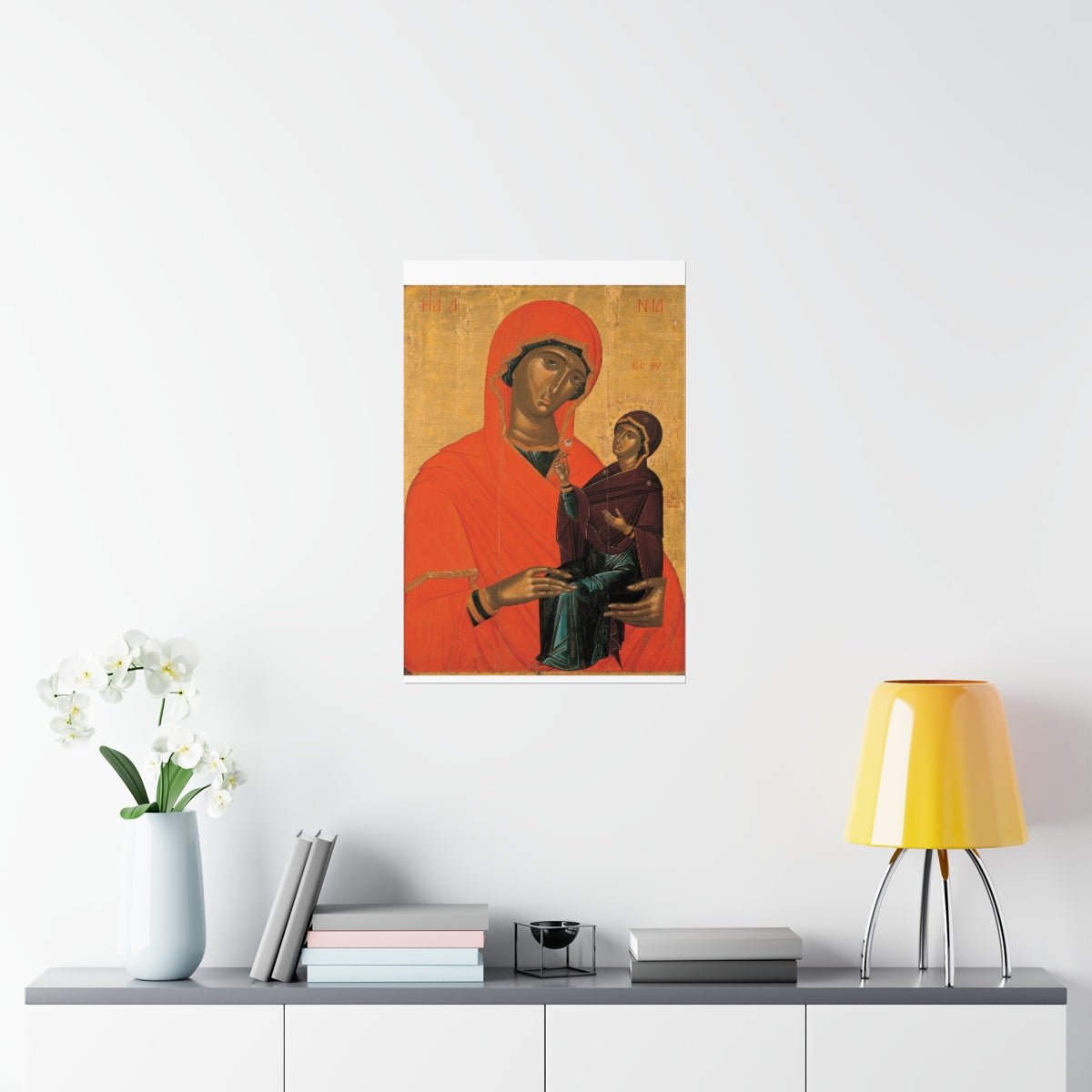 Saint Anne Grandmother Of The Church - Patron Of Housewives Print Poster