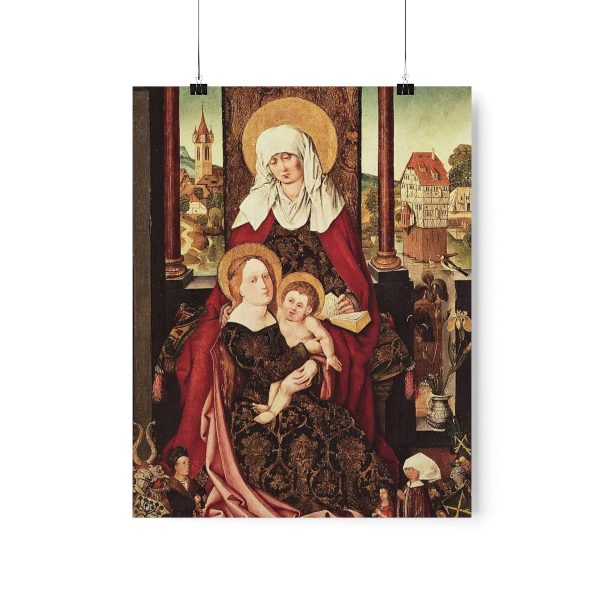 Saint Anne - Grandmother Of The Church - Patron of Housewives Print Poster